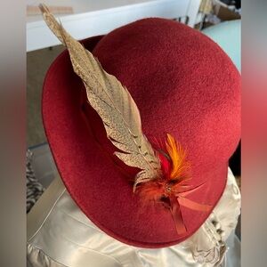 Red Derby hat